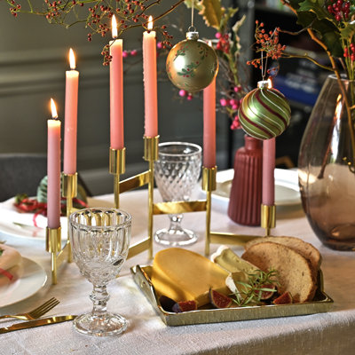 Pale Pink Taper Candles