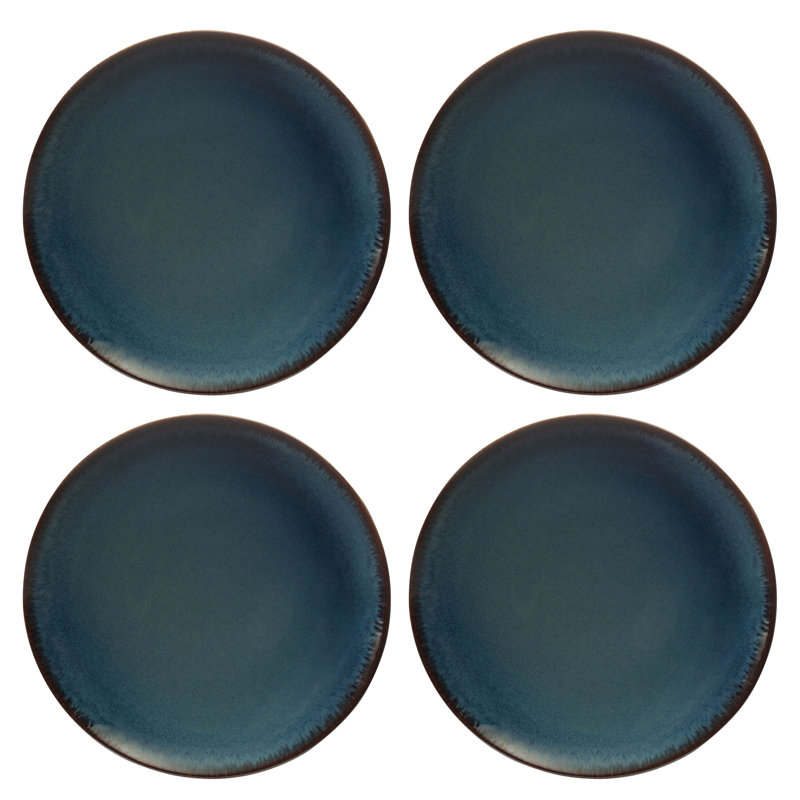 Reactive Dinnerware Dinner Plates, Blue