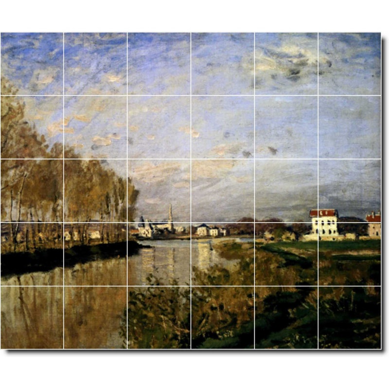 Carreau de céramique décorative 25,5 po x 21,25 po 4,25 po x 4,25 po, Country 06233