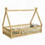 Lit simple en forme de tente, lit tipi avec garde-corps, lattes et porte-322685974-322736587