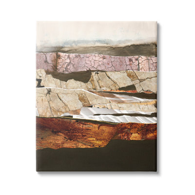 Motif abstrait de paysage géodésique de roches abstraites par Design Fabrikken - Peinture