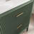 36" Freestanding Bathroom Vanity, Carrara Marble Top, Soft-Close Drawers, Fully Assembled, Gray/White/Green Finish-114194425-115161345