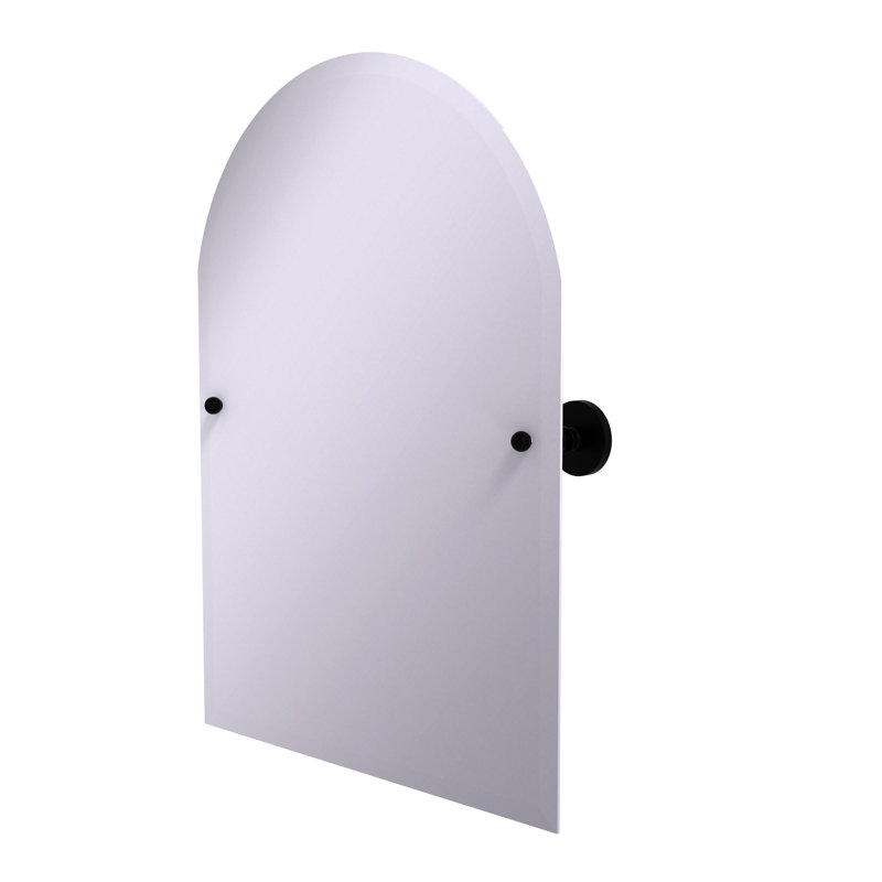 Miroir d’appoint arqué 21 "x 29" Marchmont, Noir mat