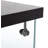 Black Glass Display Cabinet - 4 Shelves, 64.7" Height, Floor Standing