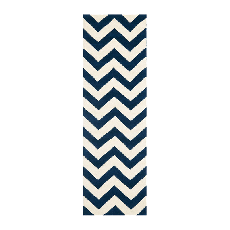 Chatham Hand Tufted Wool Chevron Rug, Runner 2'3" x 7'