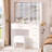 Azusena 35.4'' Vanity Built-In Outlets with Lighted Mirror-88744605