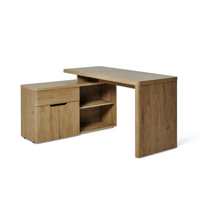 Hollice Modular L-Shaped Credenza Desk