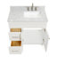 Hamlet 37'' Single Bathroom Vanity with Carrara Marble Top-1607610712