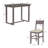 Practical Dining Table Set With rectangular Table leg frames and Four upholstered dining chairs-1734691214