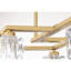 Moderne cristal doré mat pour escalier - éclairage de luxe avec 8 * ampoules G9 décor de bureau-125314564