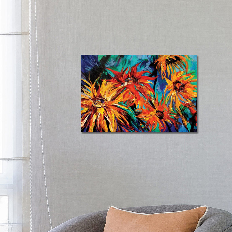 Sunflowers by Lindsey Dahl - Wrapped Canvas Print, 66.04 cm H x 45.72 cm W x 3.175 cm D