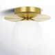 Nasim Single Light Glass Flush Mount