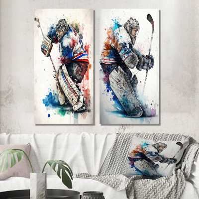 " Hockey Goalie " 2 - Pieces