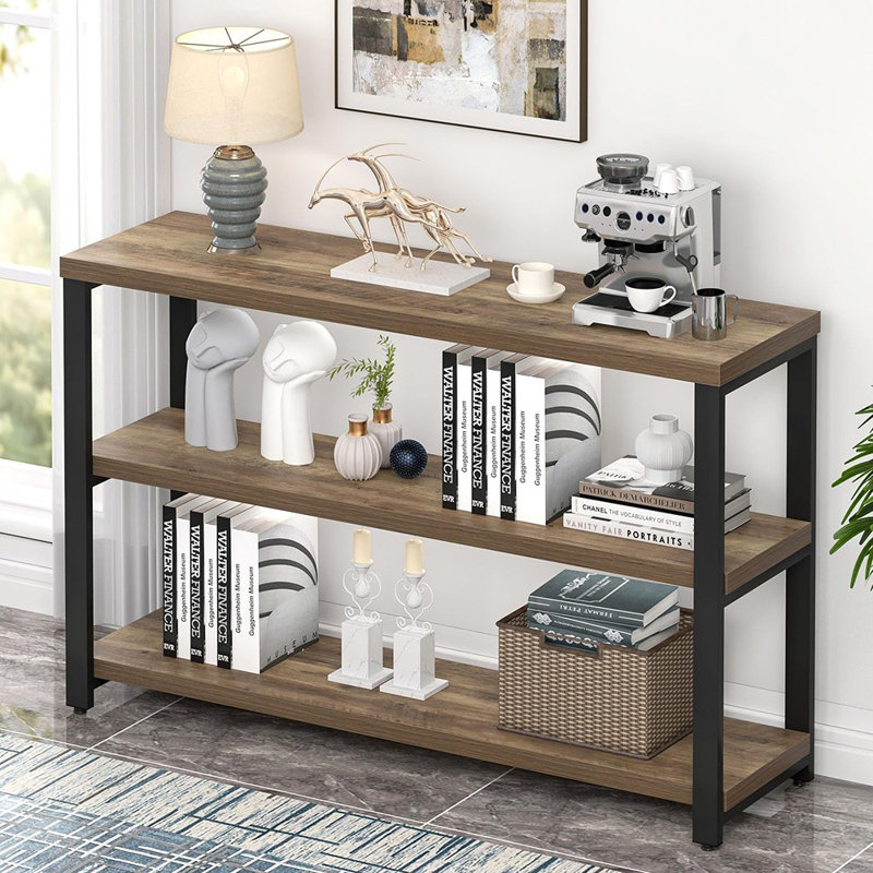 Sofa Table Behind Couch, Console Table With 3 Tie...