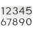 5 in. H Reflective Weather Resistant Self-Adhesive Surface Mount Floating Mount House Number-64013438-69292973