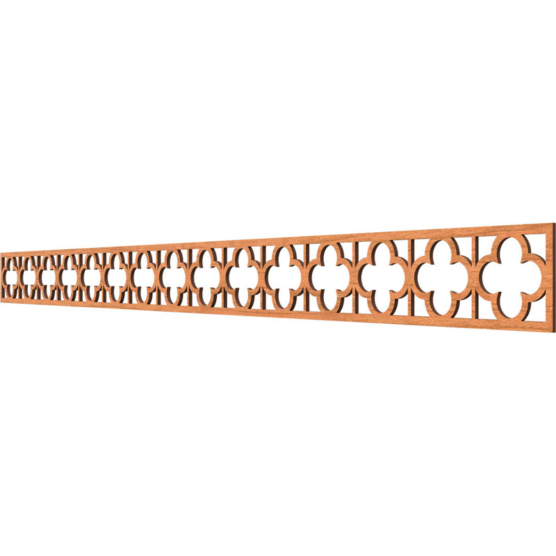 Moulure à panneau Woodall, Cerisier, H 4 po x l 46,375 po x P 0,25 po