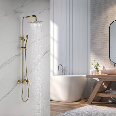 Système de douche complet avec valve brute