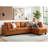 Faux Leather L-Shaped Modular Sectional Sofa-75756249-75756246