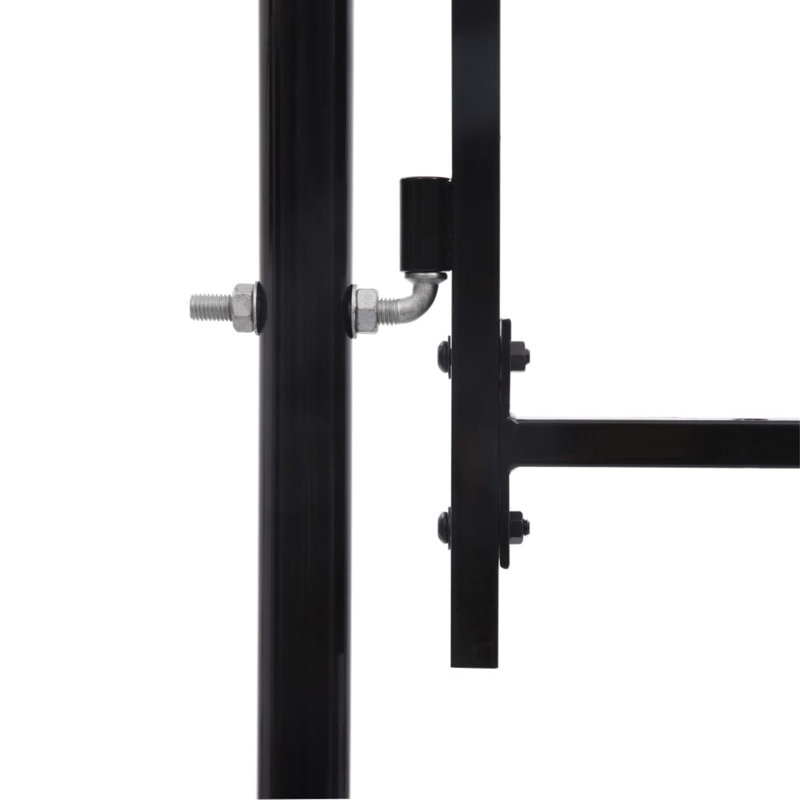 Barrière en métal noir Levacy, H 5,7 pi x l 3,3 pi