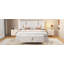 Ensemble de chambre à coucher 2 pièces, lit plateforme tapissier grand avec repose-pieds-1813662461