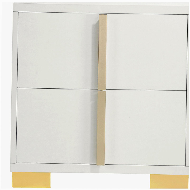 Jeremiah White 2-drawer Nightstand