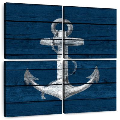 Aletra ancre sur bois bleu