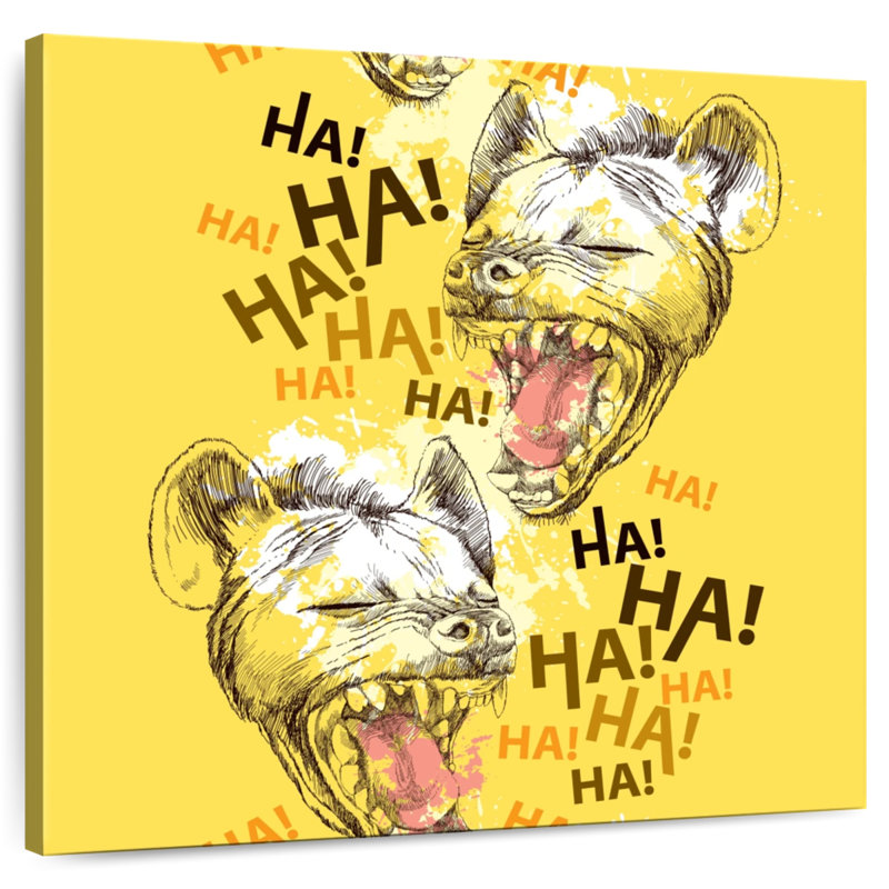 Crowle Laughing Hyenas, 16" H x 16" W