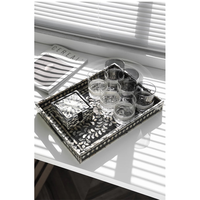 Tyshone Tray, 1.97" H x 10.04" W x 13.78" D