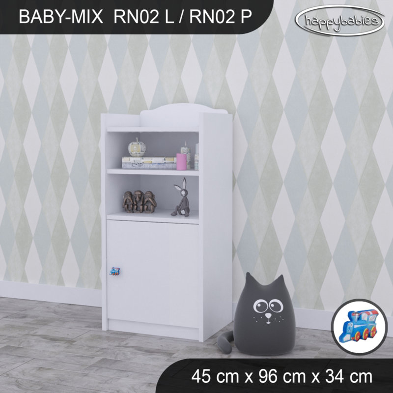 96cm H X 45cm W Kids Cube, White