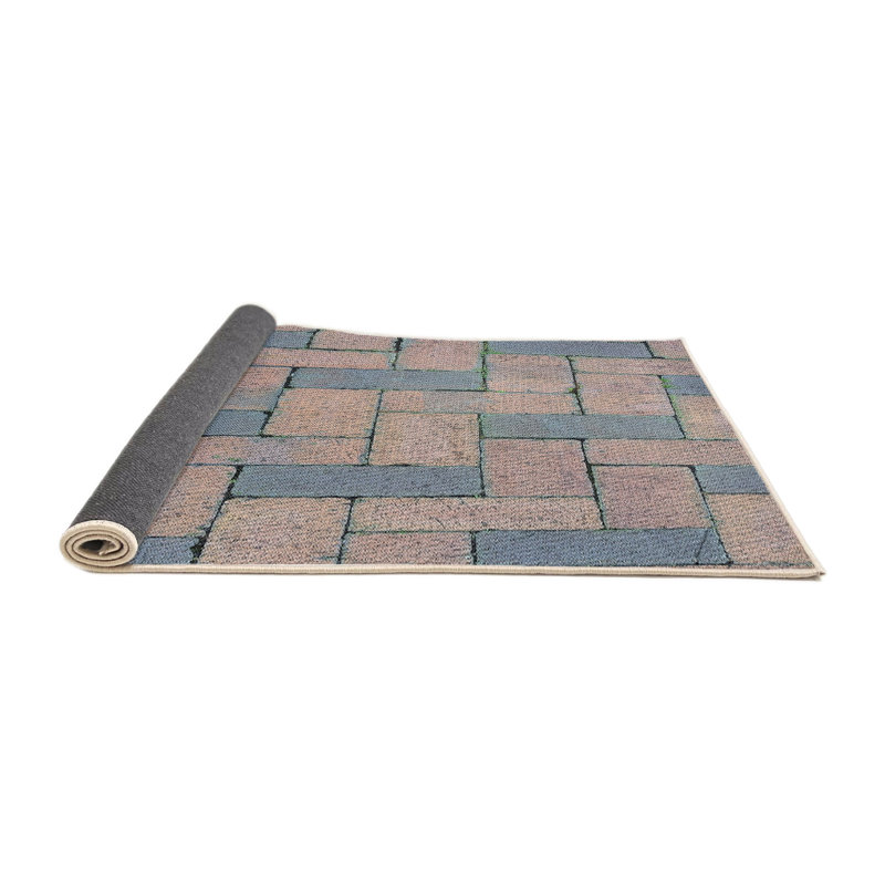 Mauve clair/mauve clair/Tapis décoratif, Rond 8 pi