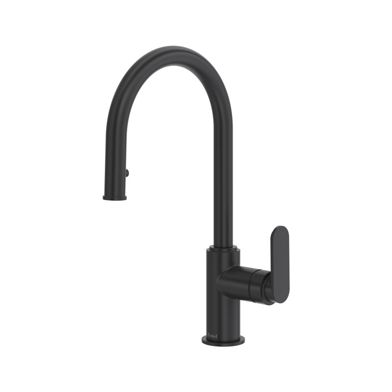 Arca Pull-Down Kitchen Faucet With Single Spray, Black