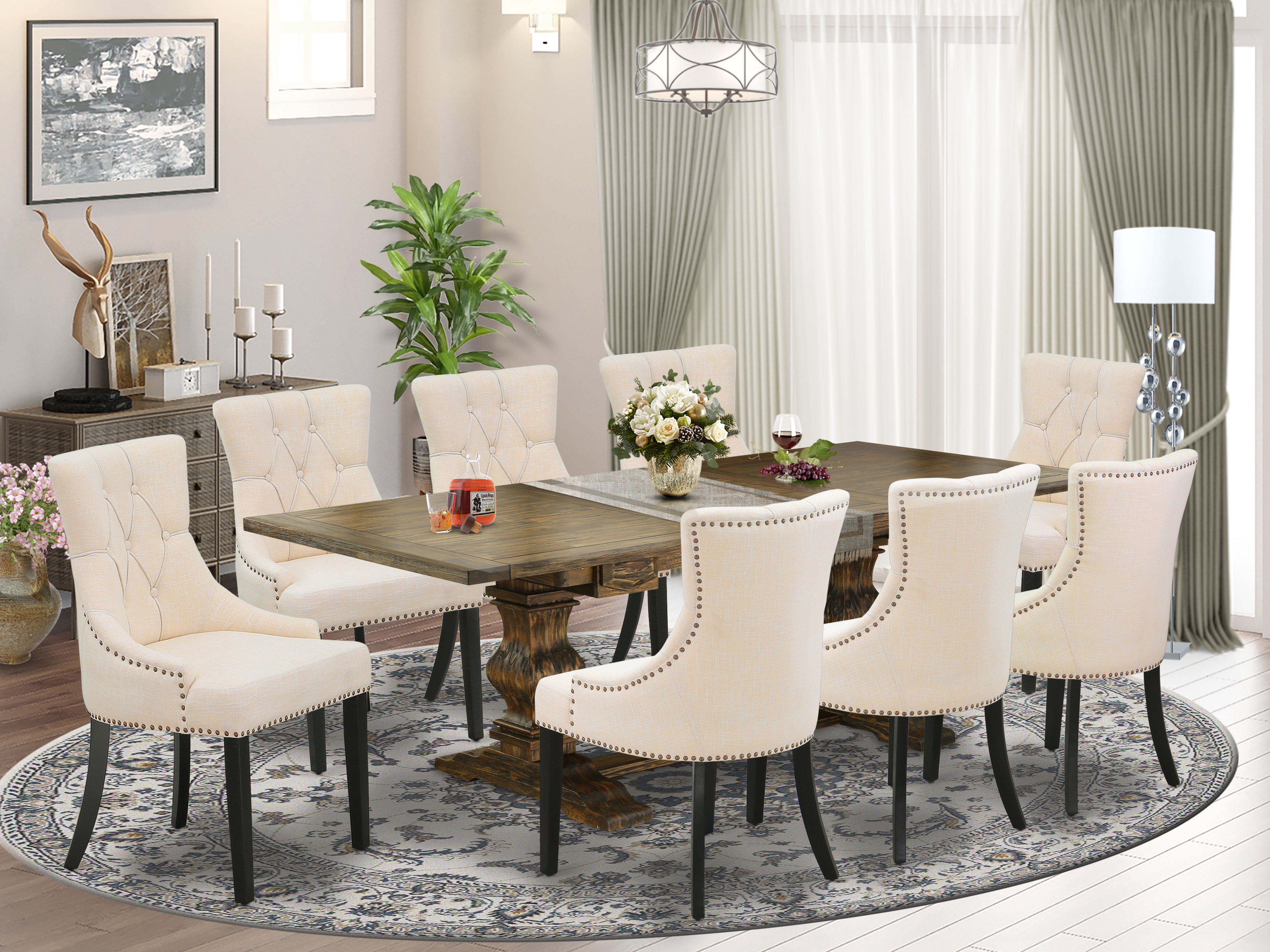 Dining room table with removable leaf discount