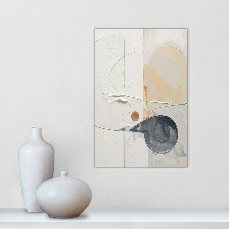«Plastering III» par Alonza Saunders, Ne s’applique pas, L 12 po x H 18 po, Toile tendue