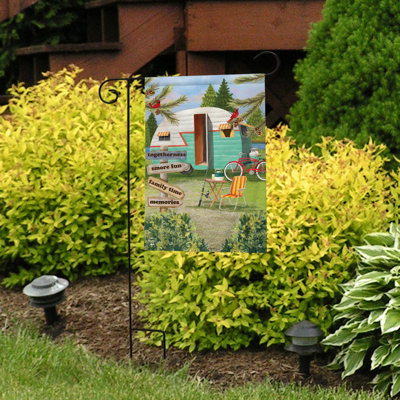 Woodsy Camper Garden Flag