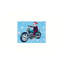 Art mural en toile bleue 24 "x 18"