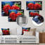 Romantiques rubis, fraise et sonate IV - fruits, art mural en métal-1833099791