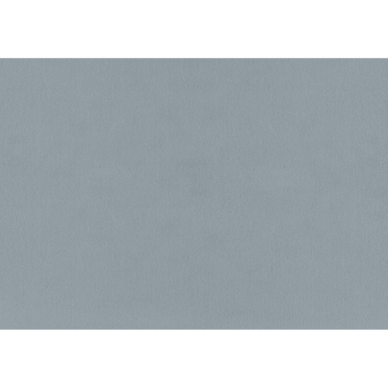 Lit simple avec housse en velours bleu et rembourrage en mousse pour un cadre confortable Taille pieds en plastique noir