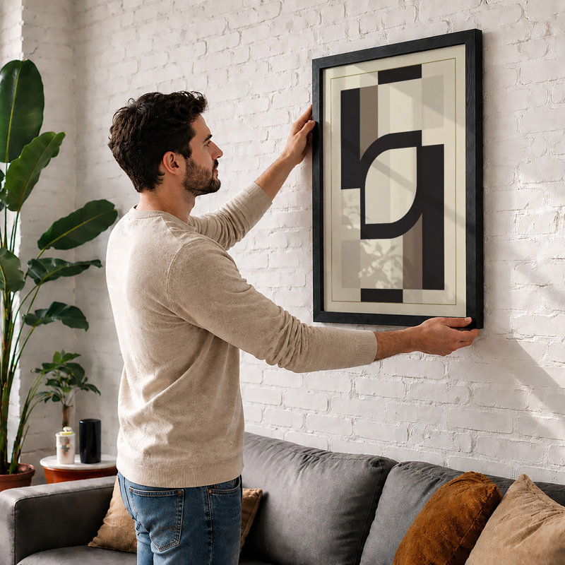 Form And Void Minimalist - Print, A3 - 42.0 x 29.7 cm, White
