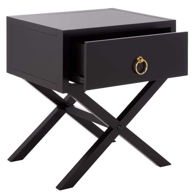 Commer 19.02'' W Nightstand, Black