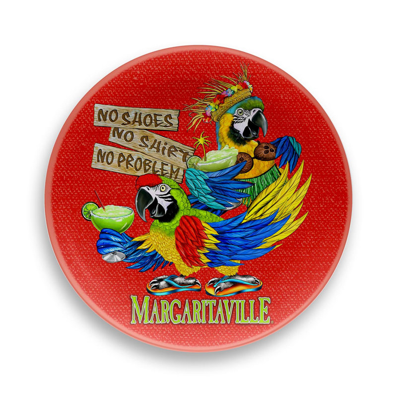 Assiette plate en mélamine 10,5 po Margaritaville
