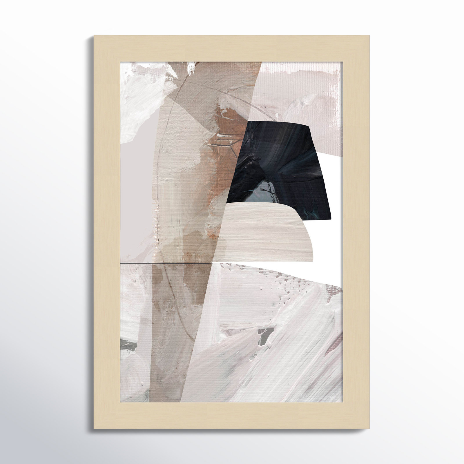 Caves by Dan Hobday Wood Framed Wall Art Print, 13" H x 9" W, Brown