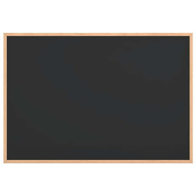 Chalkboard With Solid Pine Wood Frame Black