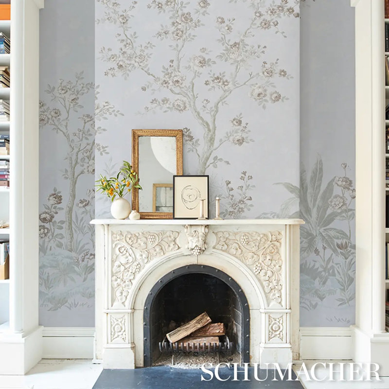 Charlotte's Garden Wallpaper, Blue