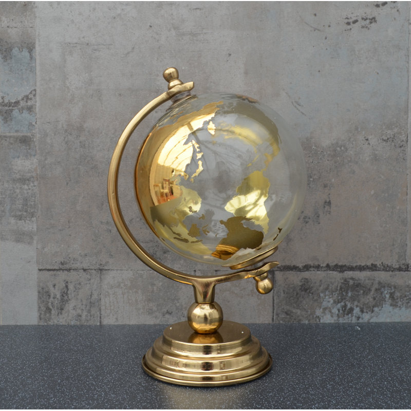Plastic / Acrylic Tabletop Globe, 24cm H x 14cm W x 14cm D