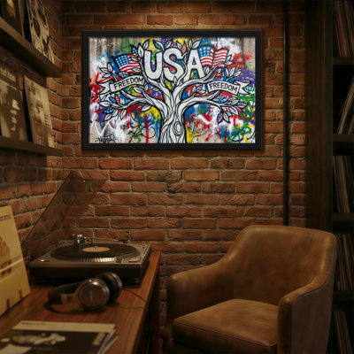 Motif de graffiti Fashion USA Fashion Tree