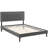 Virginia Platform Bed with Squared Tapered Legs-27773077-27773078