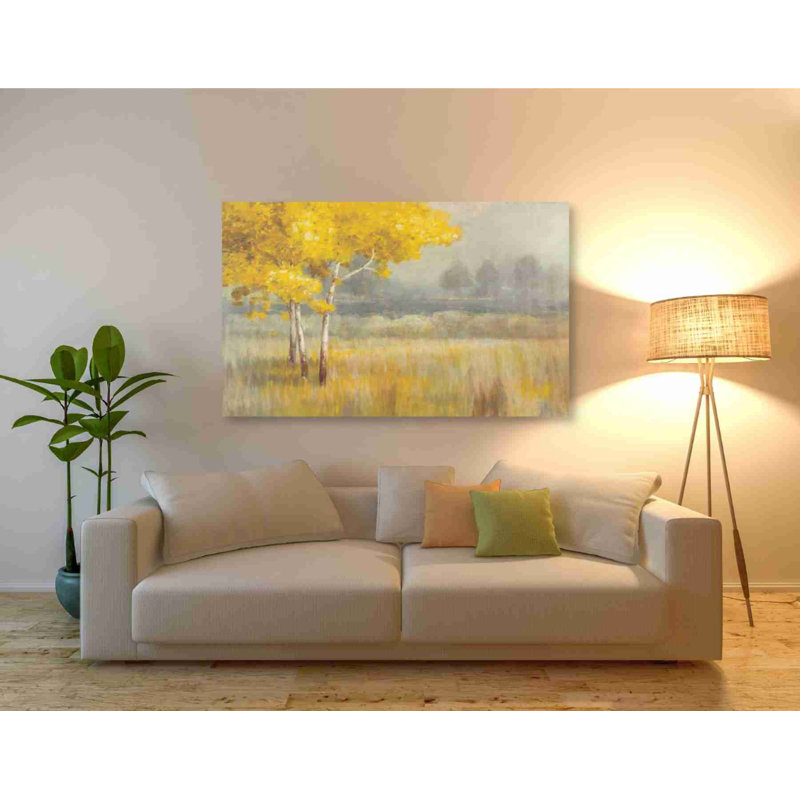 Paysage jaune - impression sur toile tendue