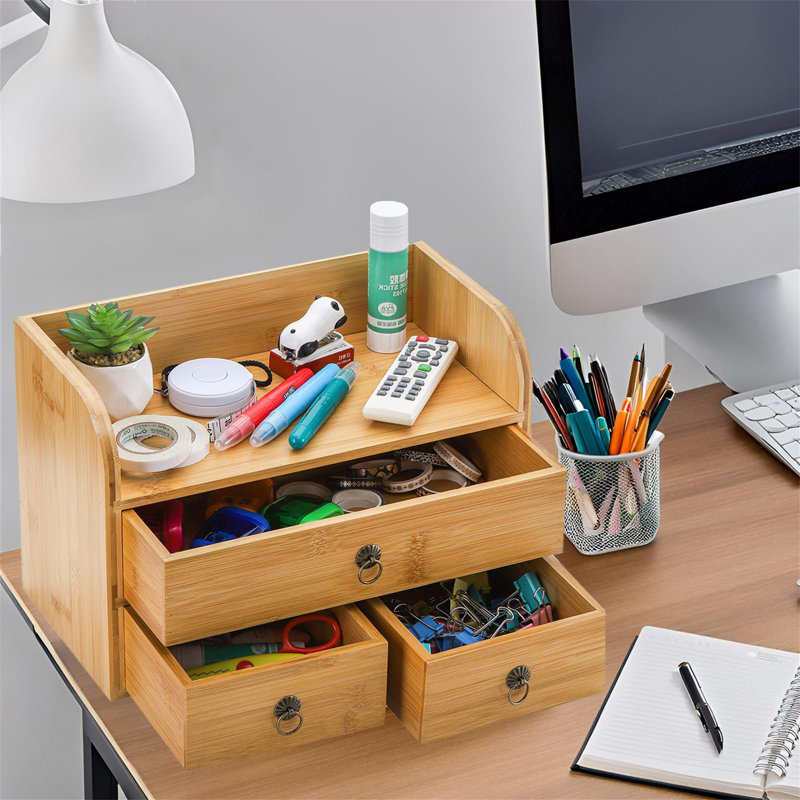 Bamboo Desk Organiser