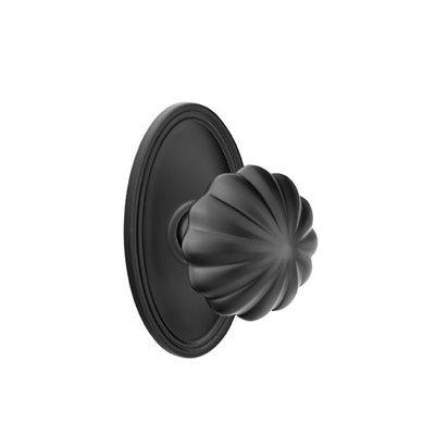 Ensemble de boutons d'intimité Emtek avec bouton ovale Roestte et Melon