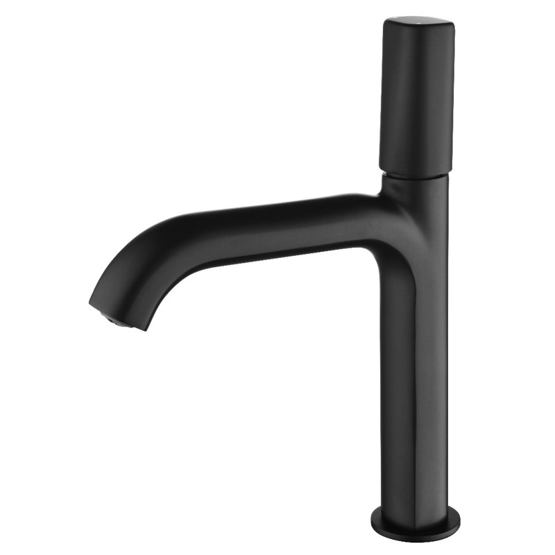 Single-Hole and Mounting / Installation Required -handle Bathroom Faucet, Black
